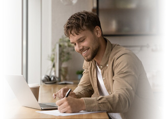 Man at computer